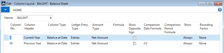 Coulumn Layout Lines
