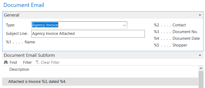 Template Substitution Characters