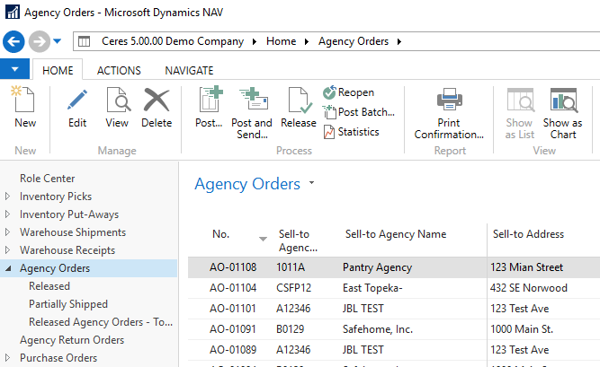 Editing Agency Order