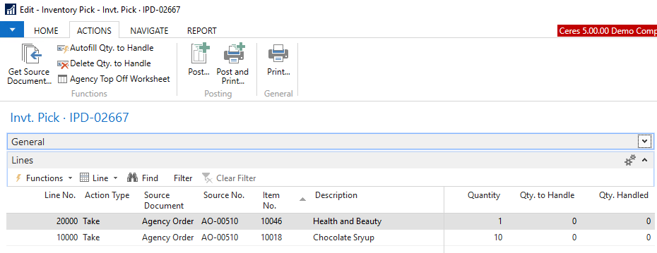 Remove Qty to Handle Lines