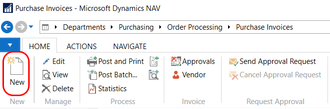 New Purchase Invoice