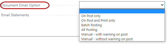 Agency Email Options