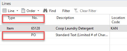 standard text on order